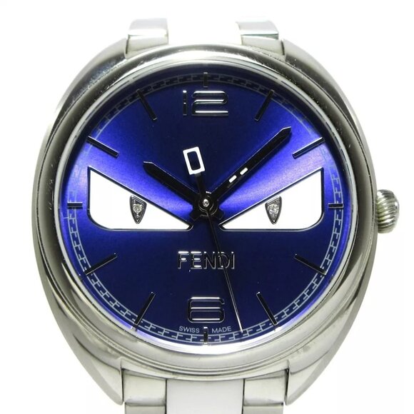 FENDI Bugs Monster 21000M 002-515 Silver White Women's Wrist Watch - Picture 1 of 11